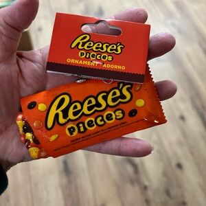 Reese's Pieces Ornament - Orange and Yellow